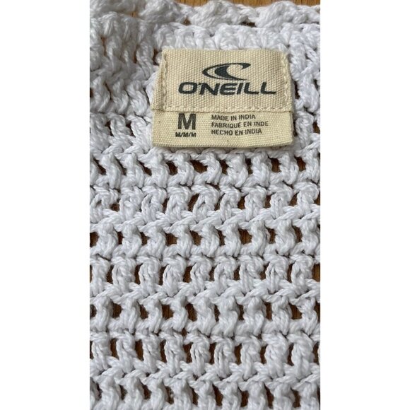 O'Neill Women's Winona White Crochet Fringe Vest Size M - Picture 9 of 12